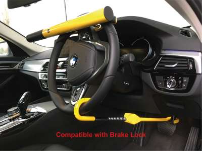 0499 High Security Steering Wheel Lock Compatible With Brake Lock